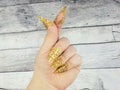 Gold Nail Claws - Filigree Claw Nail Armor - Witchy Gifts - Handmade Nails