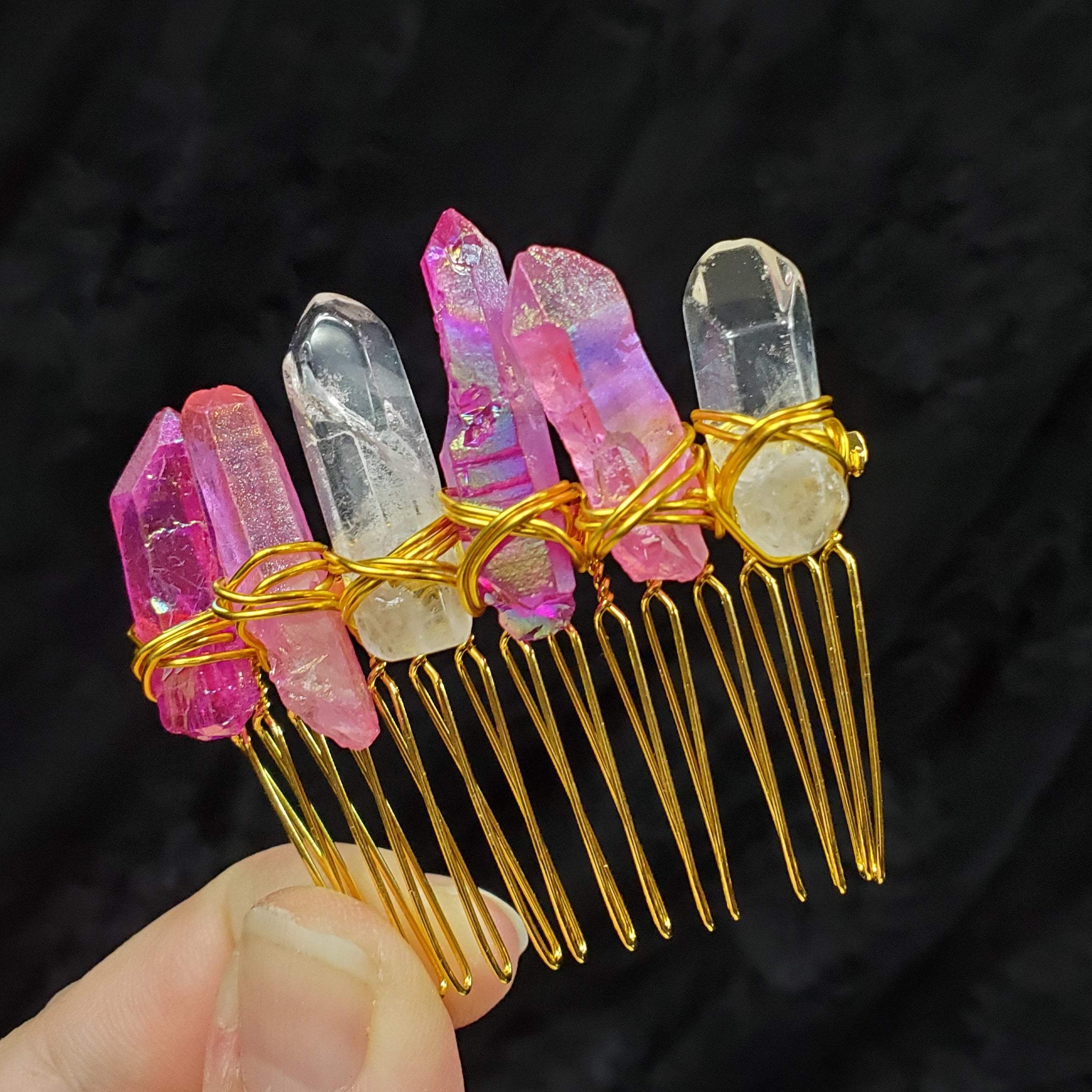 Basic Quartz Crystal Hair Comb