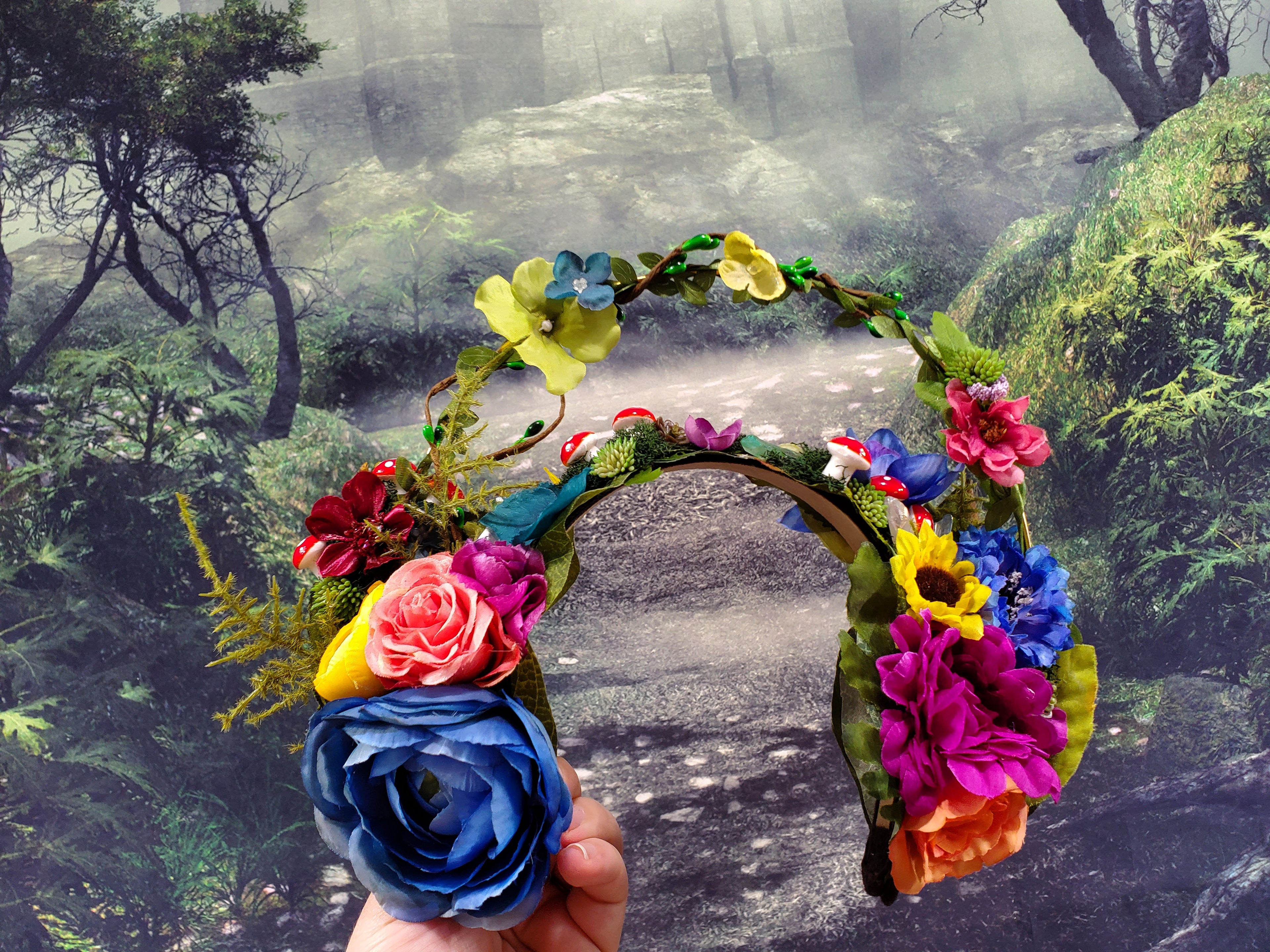Floral Fairy Halo Headpiece