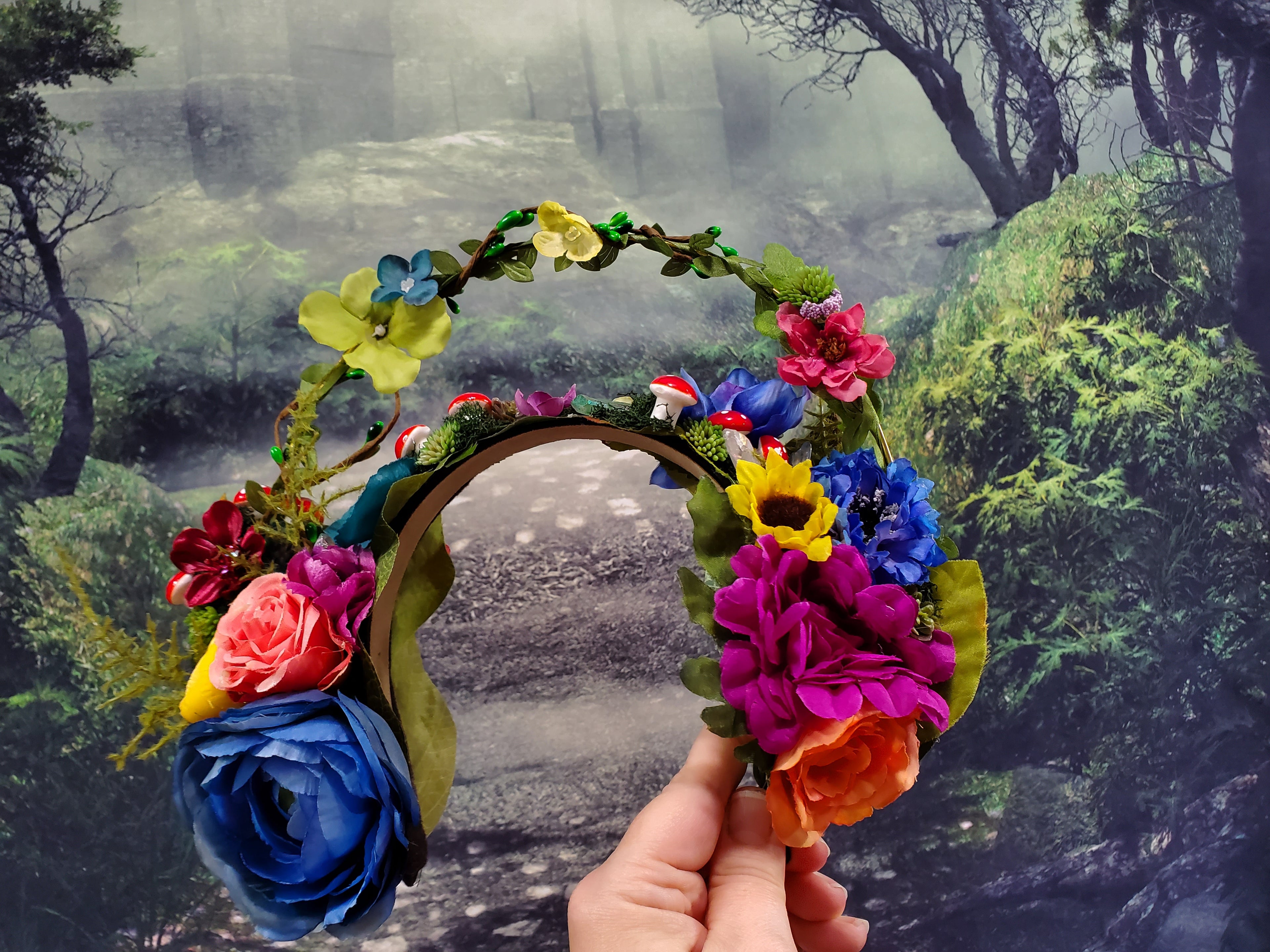Floral Fairy Halo Headpiece