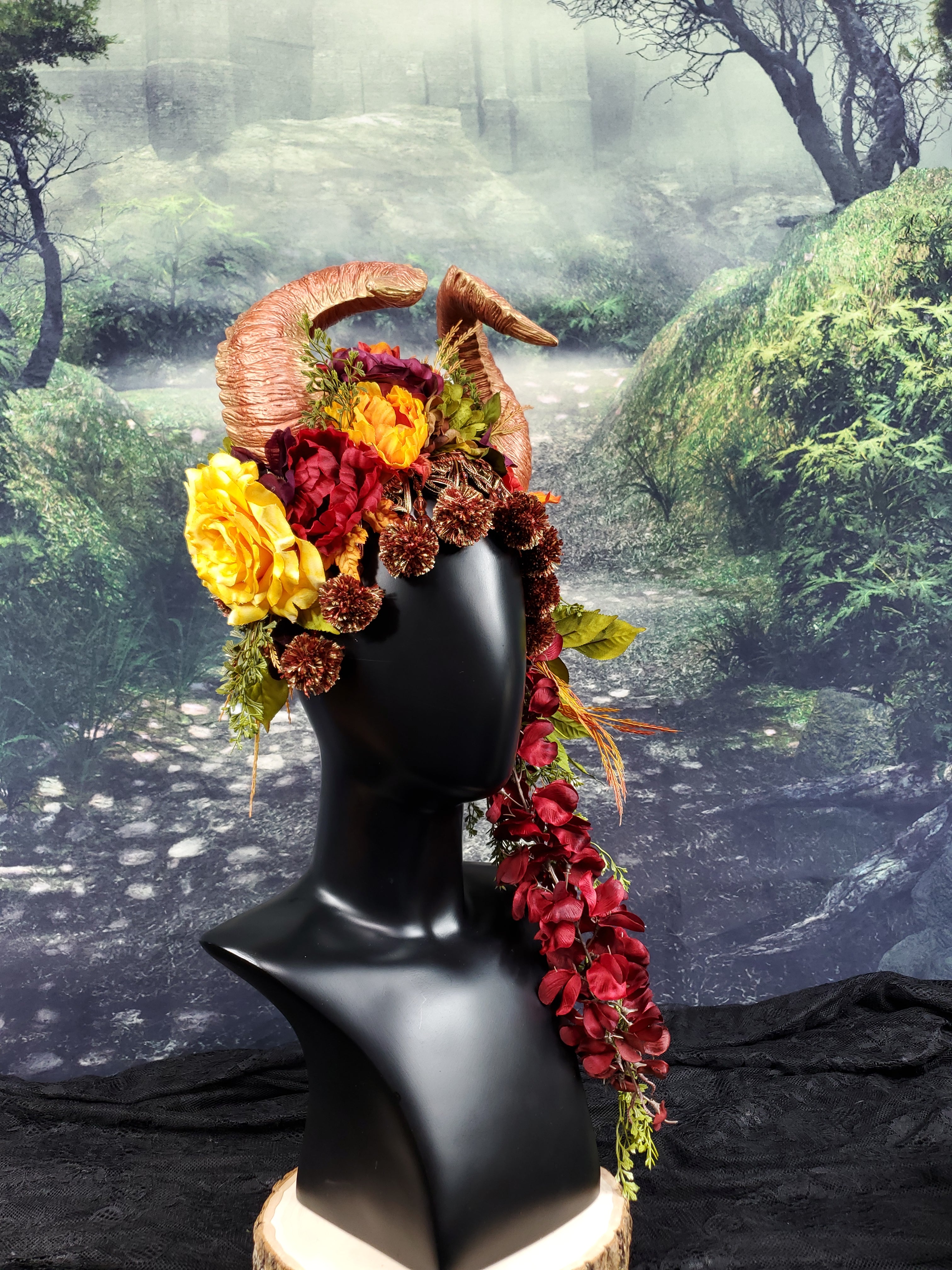 Autumn Maenad Horned Headdress