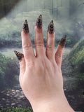 Bronze Nail Claws - Filigree Claw Nail Armor - Witchy Gifts - Handmade Nails