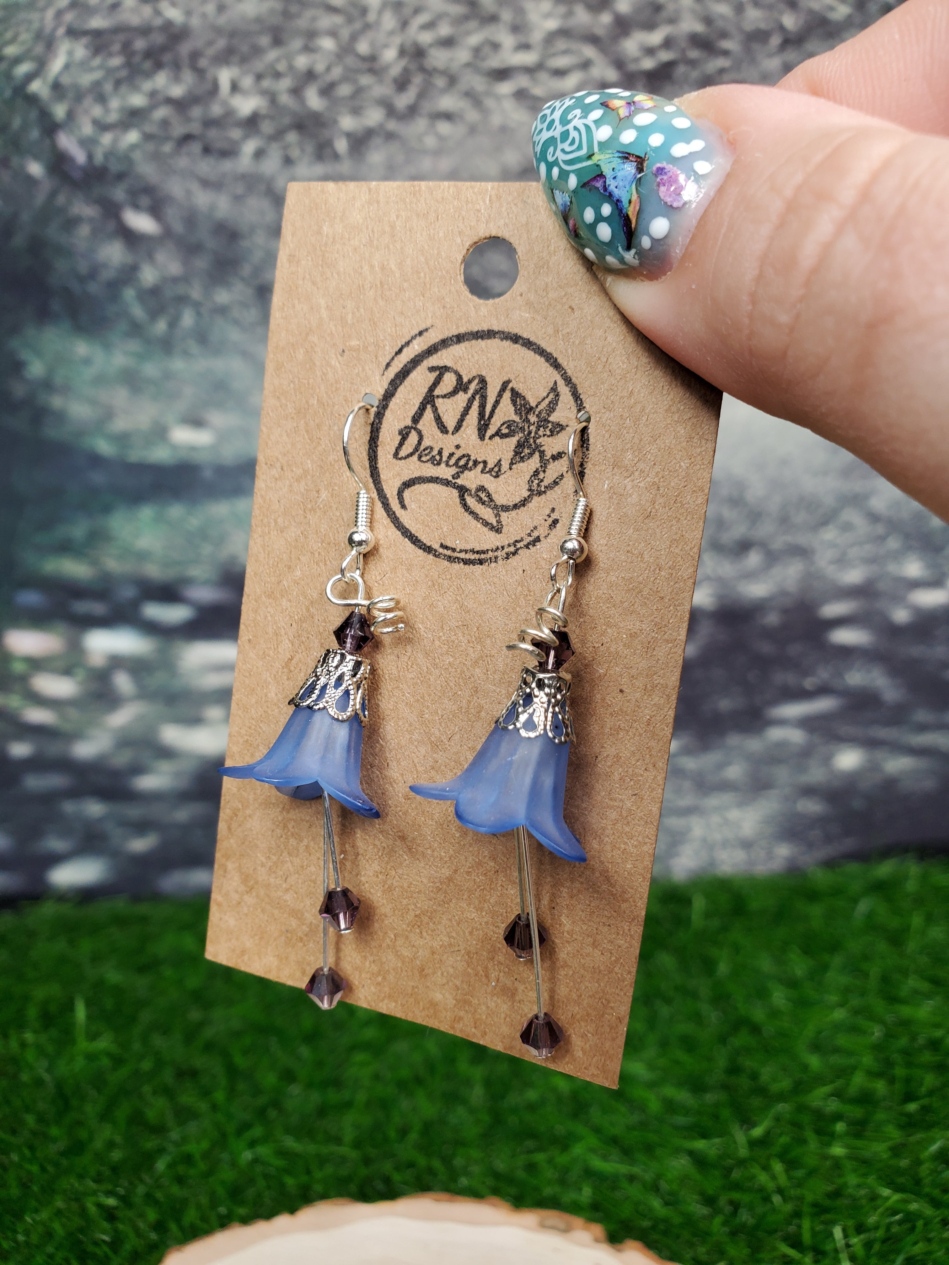 Fairy Flower Earrings in Silver