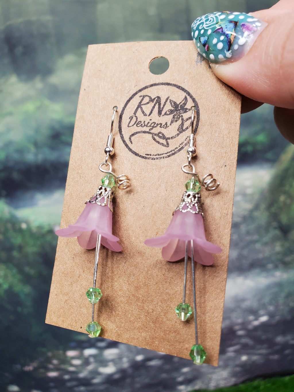 Fairy Flower Earrings in Silver