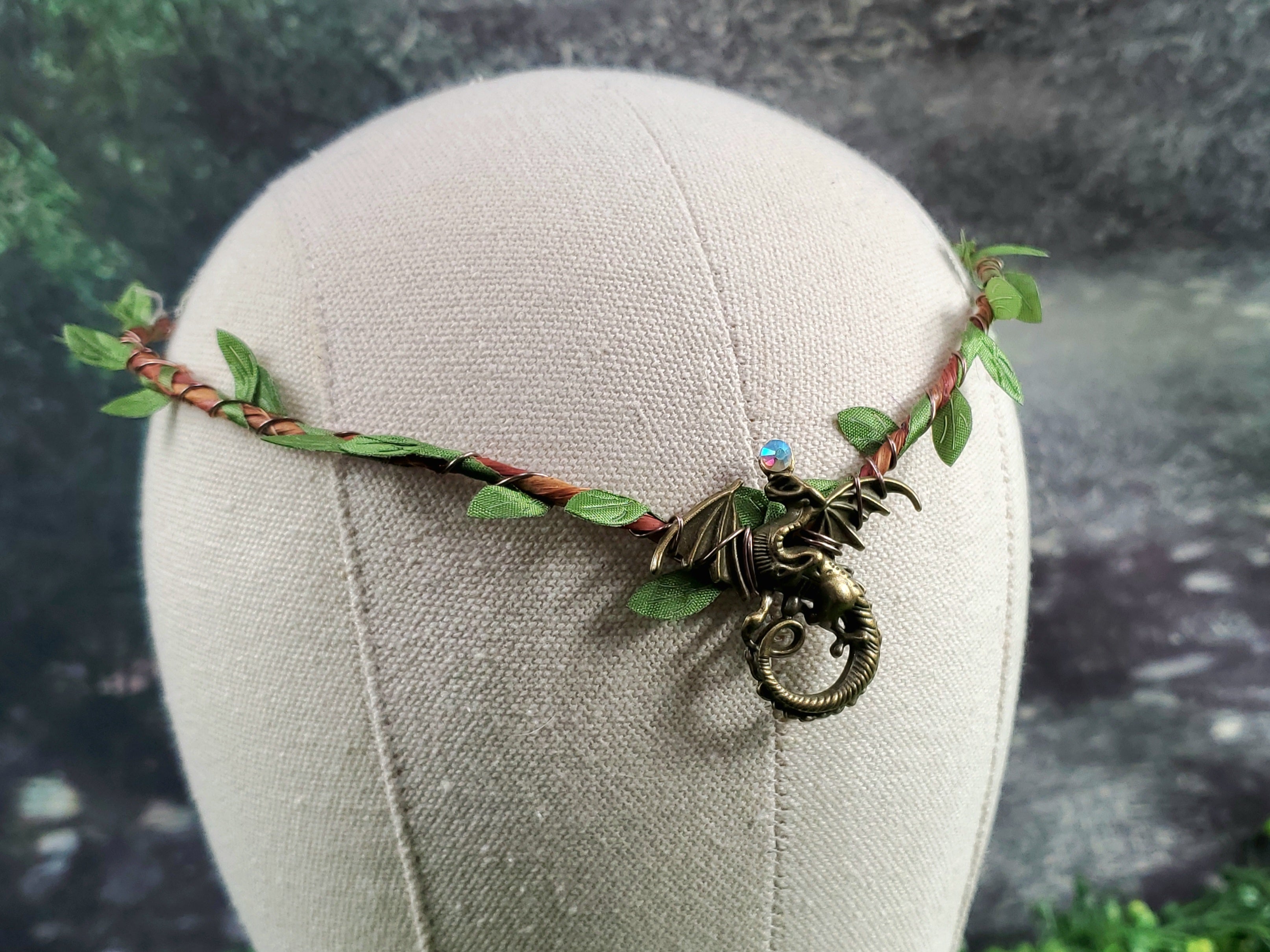 Simple Dragon Elven Crown - Gold, Silver or Bronze