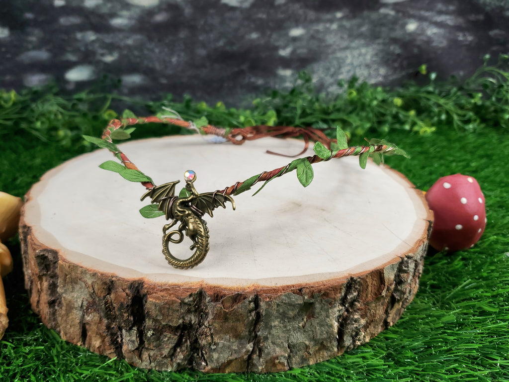 Simple Dragon Elven Crown - Gold, Silver or Bronze