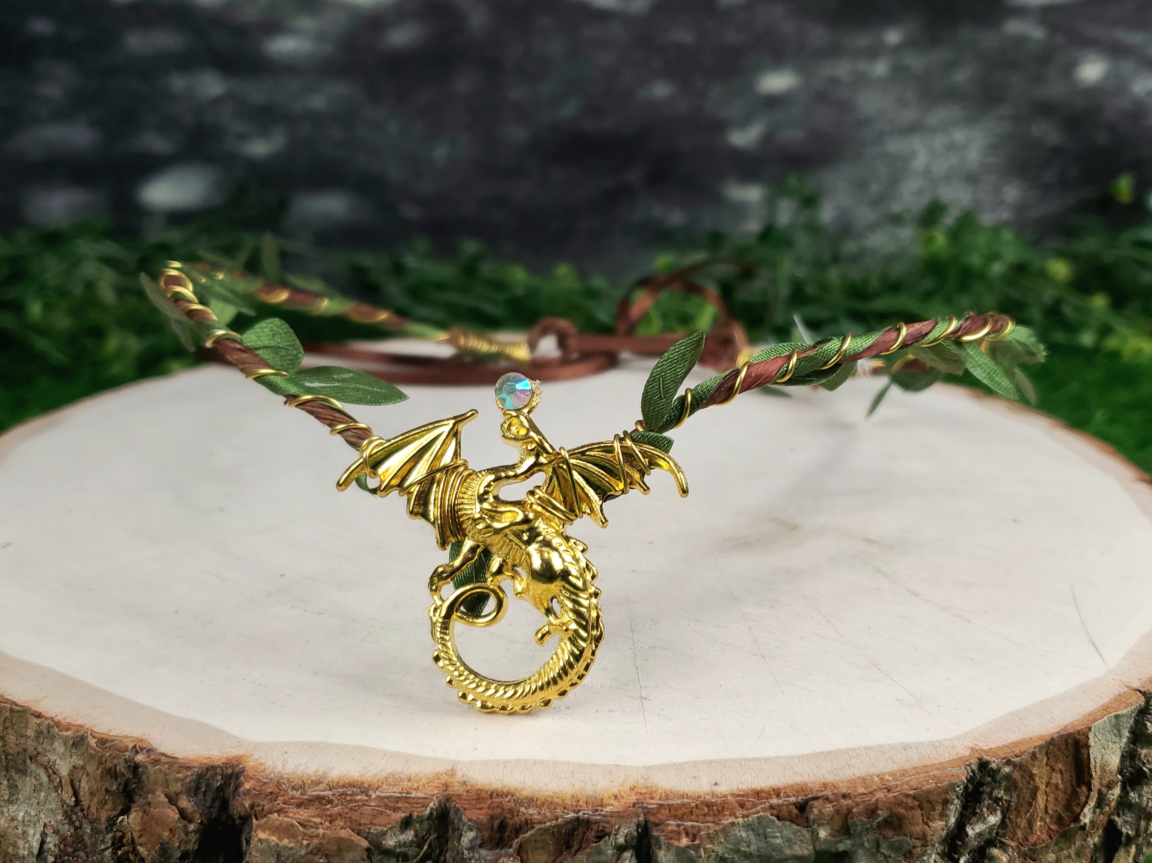 Simple Dragon Elven Crown - Gold, Silver or Bronze