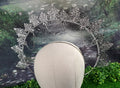 Silver Lace Filigree Goddess Halo