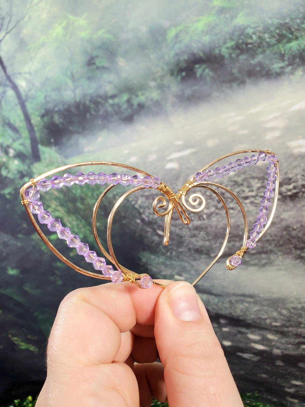 Simple Gold Jeweled Elven Ear Cuffs - Custom Colors