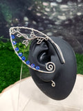Silver Vine Jeweled Elven Ear Cuffs - Custom Colors
