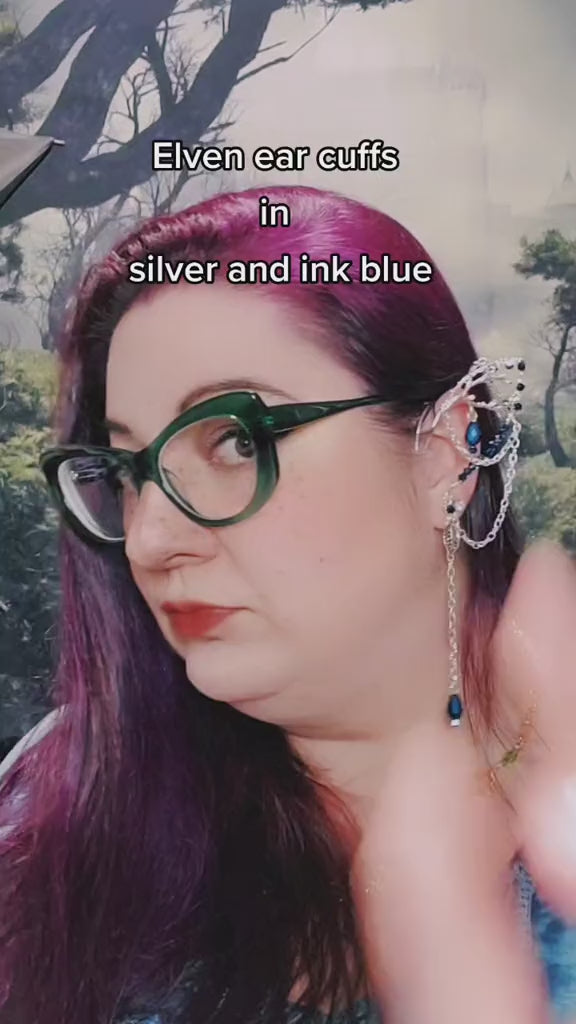 Bronze Woodland Branch Elven Ear Cuffs - Custom Colors